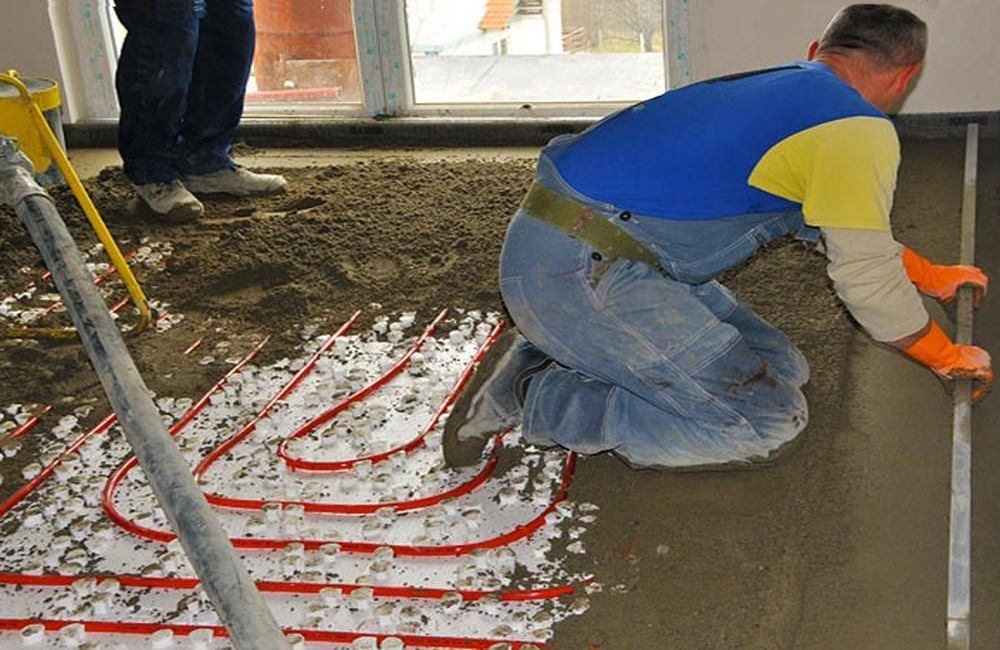 полусухая стяжка с фиброволокном заказать